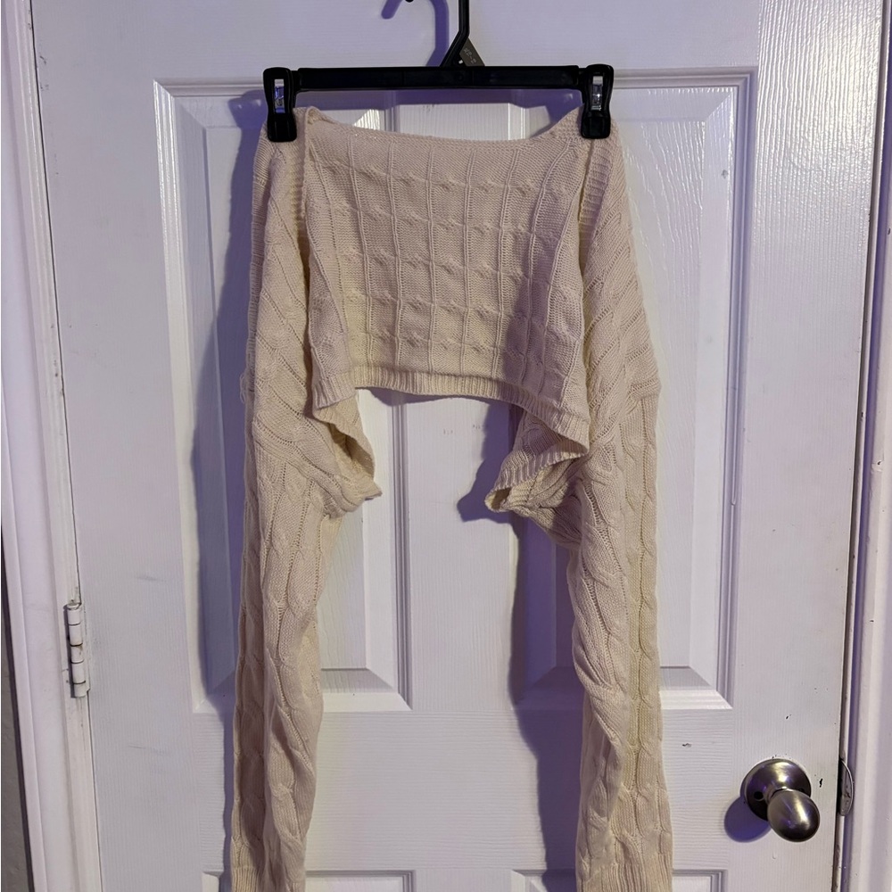 SHEIN Cream Knit Sweater
